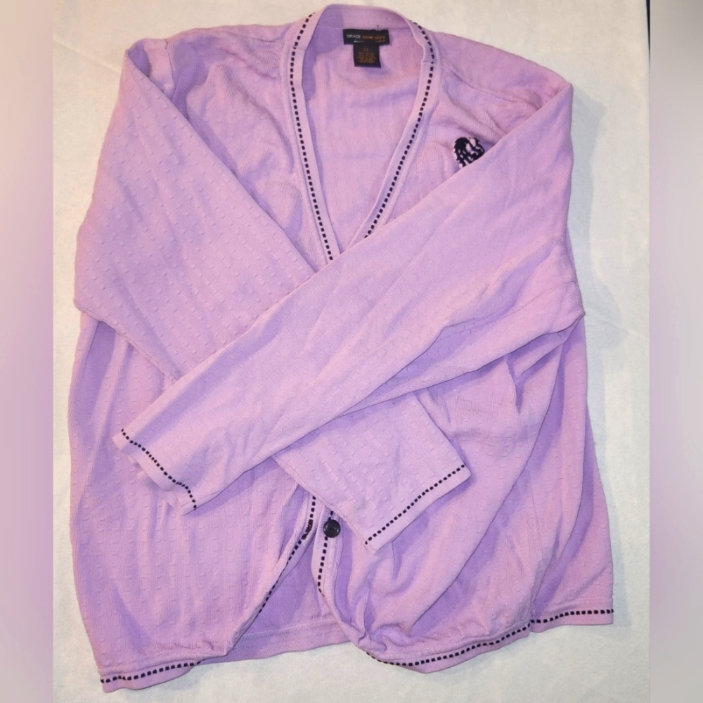 Grace Dane Lewis  Button Up Sweater Sz 2X